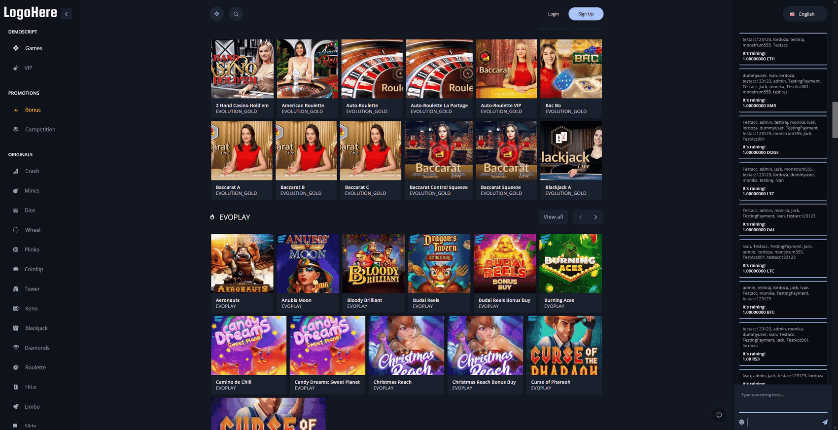 Casino en ligne spécial