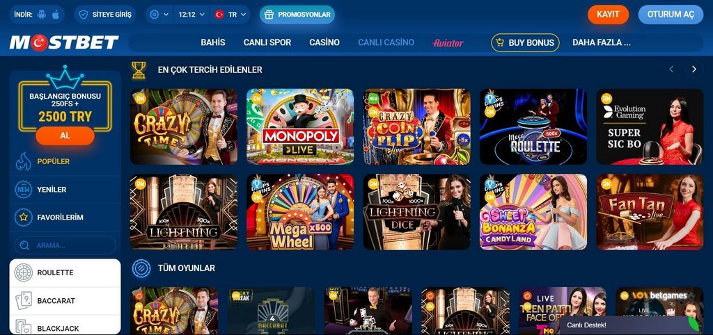 Сегодня на официальном сайте работает зеркало Mostbet